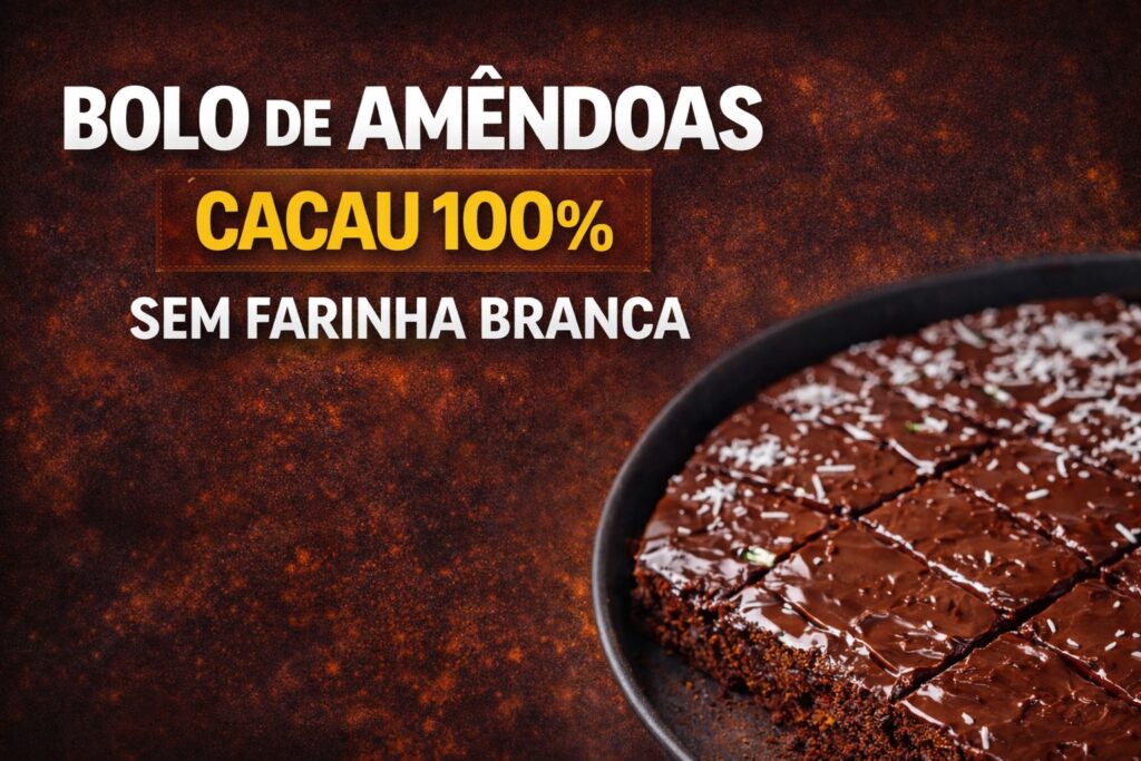 Bolo de Avelã com Cacau 70% e Coco: Receita Saudável, Anti-inflamatória e Low Carb