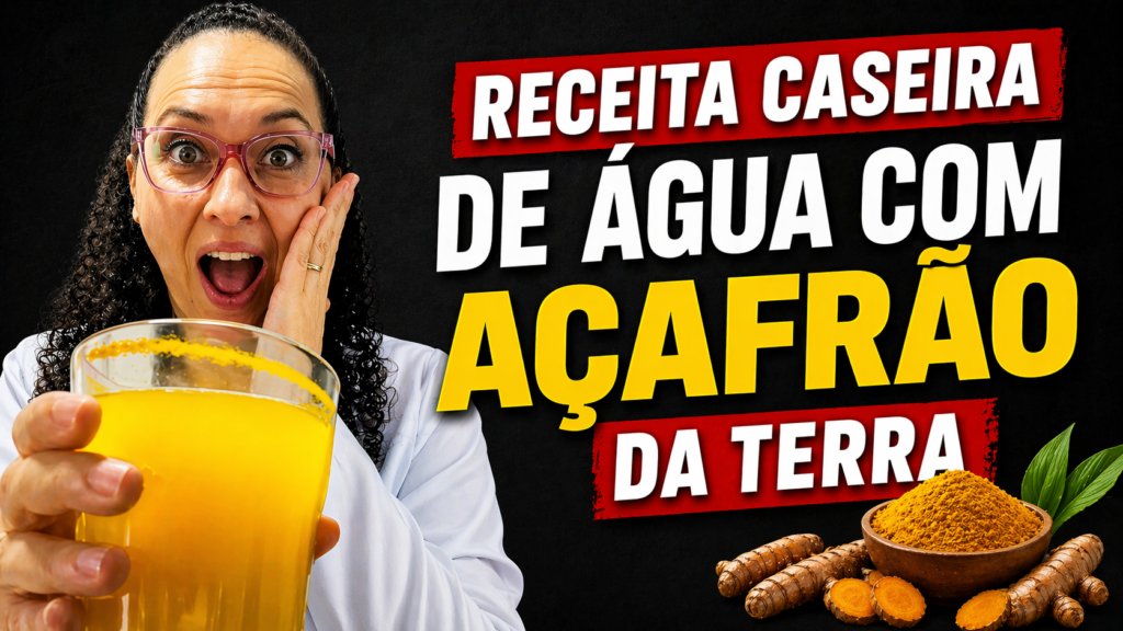 Faça em Casa ÁGUA DE CÚRCUMA para as DORES ARTICULARES