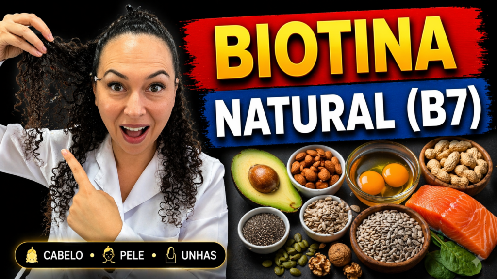 aça em Casa sua VITAMINA B7 (BIOTINA) Natural:
