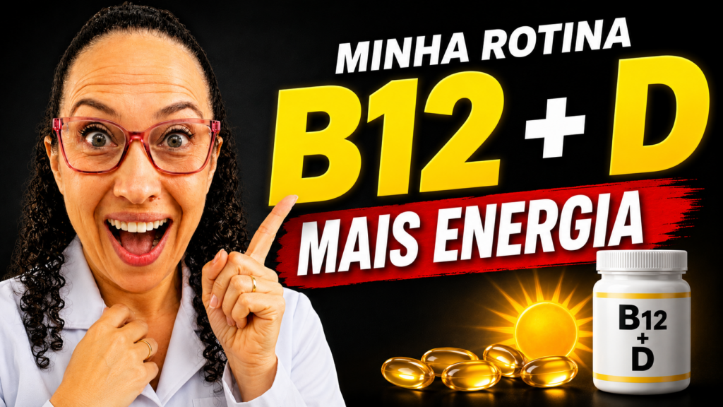 Cansada depois dos 40? Minha rotina com VITAMINA D E B12 para ter mais energia (Faça em Casa)