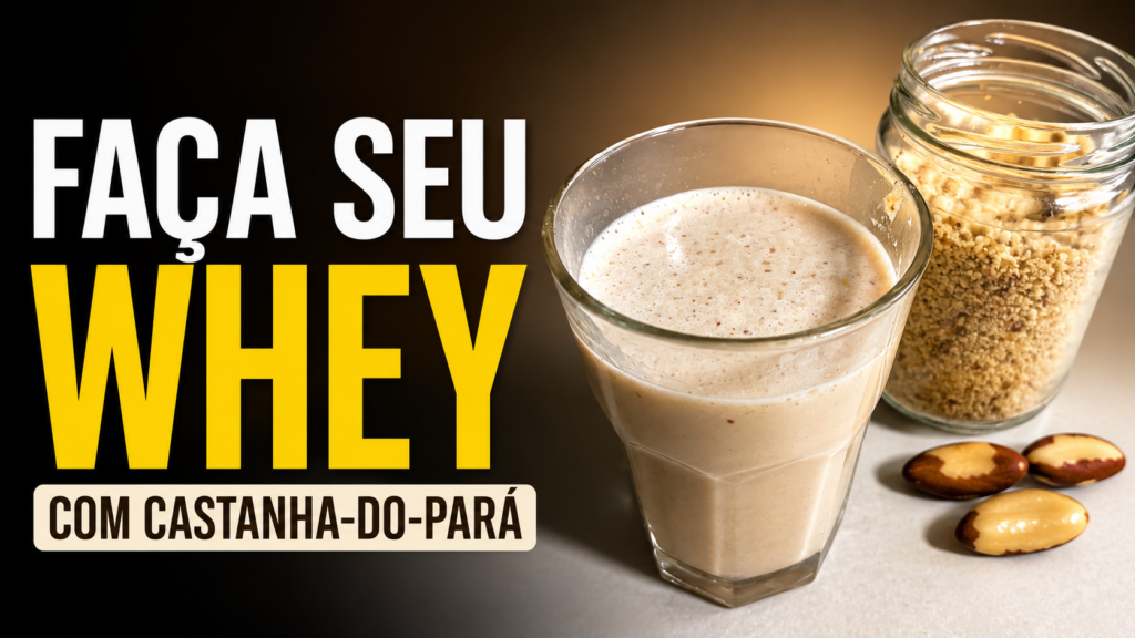 Eu transformo castanha-do-pará em uma farofinha para o shake, mas existe um cuidado importante com o selênio.