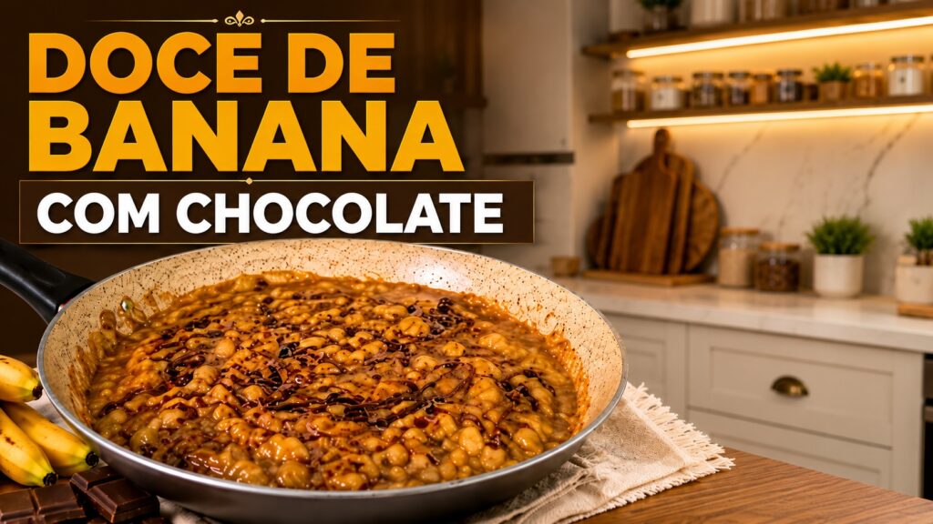 Doce de Banana com Chocolate 70%: Receita Fácil e Saudável