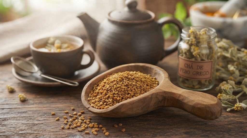 O feno-grego é uma planta tradicionalmente utilizada na alimentação e estudada principalmente por seus possíveis efeitos sobre a saúde metabólica.
